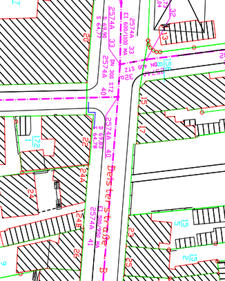 Kanalkataster: Planausschnitt Deisterstraße kanalauskunft_01
